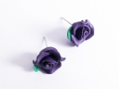 Violette Rosen Ohrstecker - Trachtenschmuck Dirndlschmuck