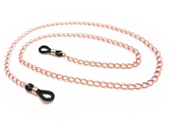 Rose Gold Brillenkette aus rosegold Gliederkette - Accessoire Brillenkette