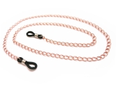 Rosegoldfarbene Brillenkette aus Gliederkette
