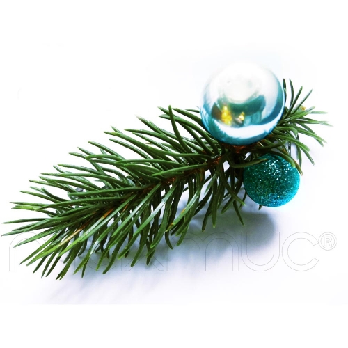Weihnachts Haarspange in grün, hellblau und türkis - Haarschmuck