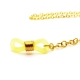 Goldfarbene Brillenkette aus Gliederkette - Accessoire Brillenkette
