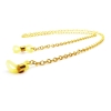 Goldfarbene Brillenkette aus Gliederkette - Accessoire Brillenkette