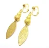 Schillernde Stardust gold OhrCLIPS Ohrhänger - leichte Ohrclips