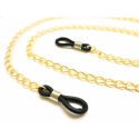 Goldfarbene Brillenkette aus filigraner Gliederkette