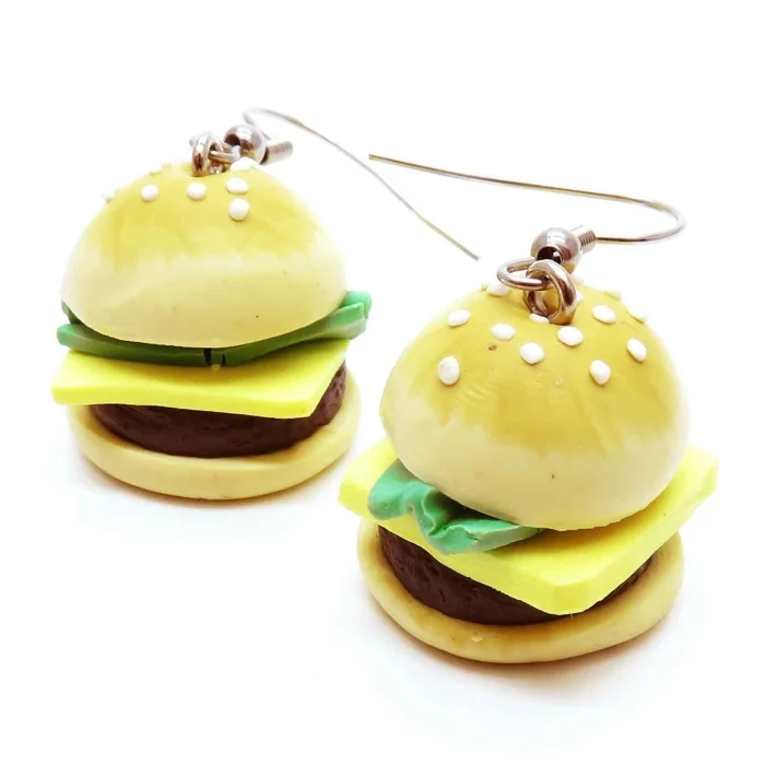 Hamburger Ohrringe - bunter Sommerschmuck