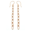 Ohrringe mit Schneeflocken in rosegoldfarben