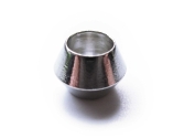 European Bead Metallbead Rhombe silberfarben edelstahl