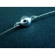 Magnetverschluss - Türkis silber Schmuckset Collier mit Ohrringen